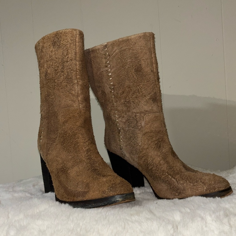 Brown Suede Women's Boots
